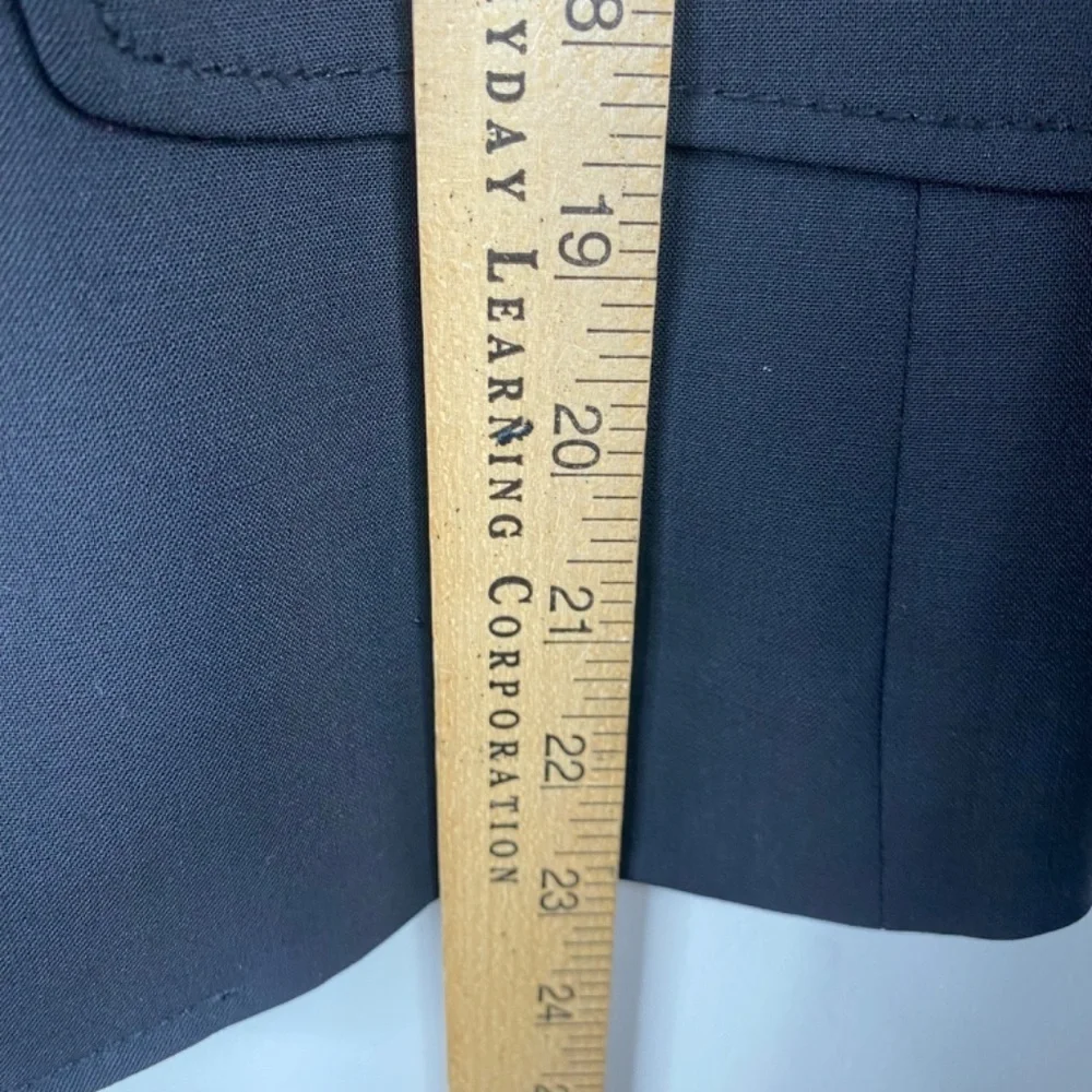 J Crew Schoolboy Blazer 10 Wool Black Minimalist Classic Menswear Office Chic